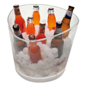 SEAU A CHAMPAGNE Mida - Transparent - GOLD PLAST